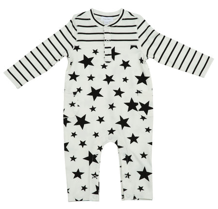 Angel Dear Stars & Stripes Romper - 3-6 Months