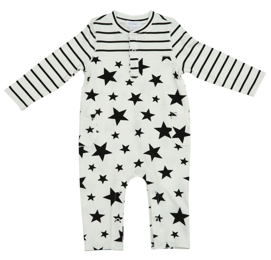 Angel Dear Stars & Stripes Romper - 6-12 Months