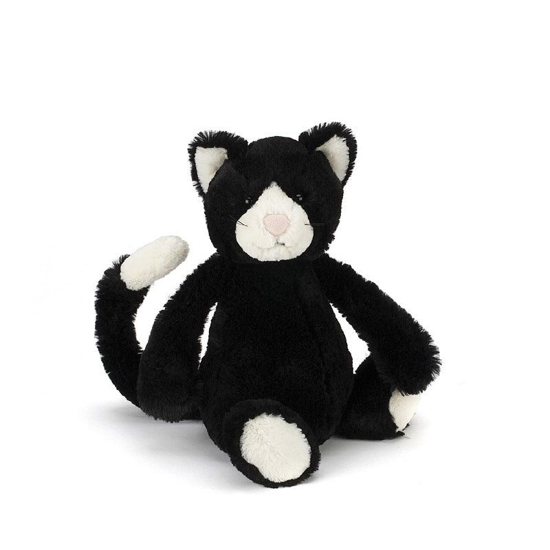 Jellycat Bashful Cat - Black & White