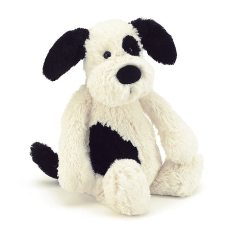 Jellycat Bashful Black & Cream Puppy Small