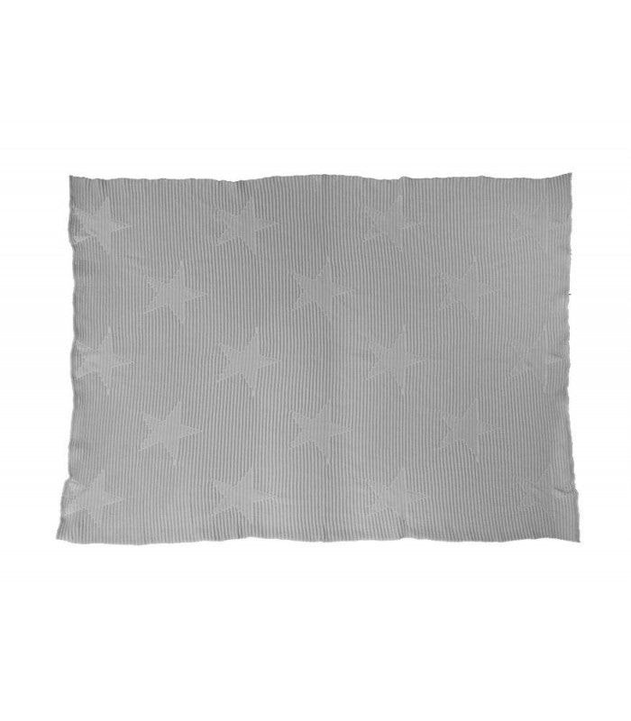 Lorena Canals Knitted Baby Blanket Hippy Stars - Pearl Grey