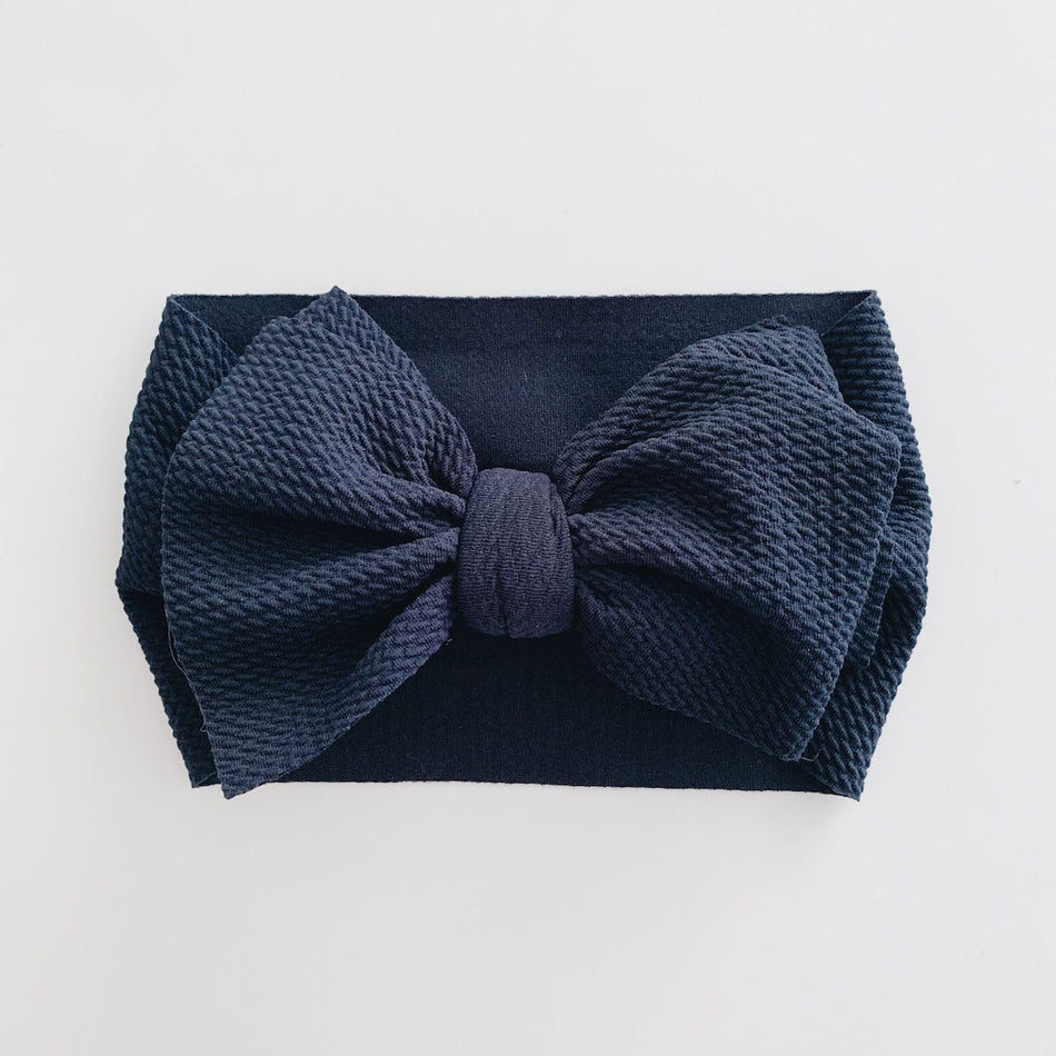 Sugar + Maple Baby Headwrap in Navy