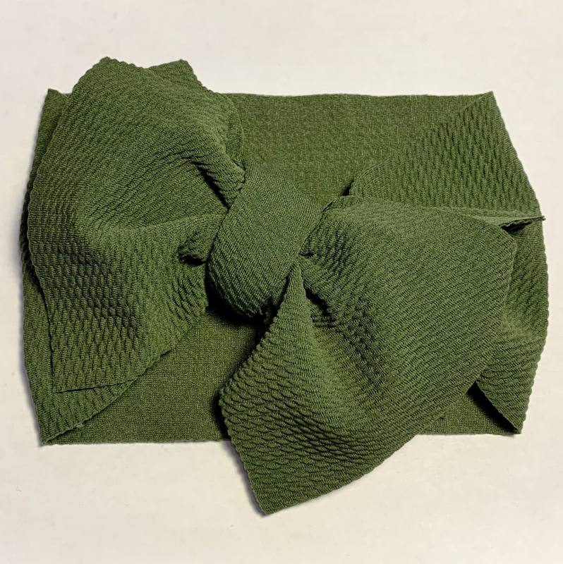 Sugar + Maple Baby Headwrap - Moss Green