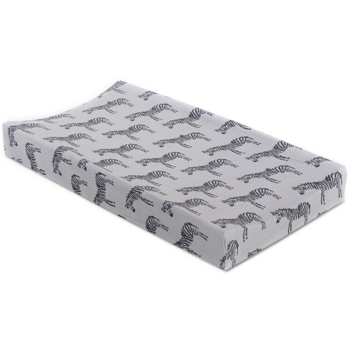 Zebra Jersey Changing Pad Cover