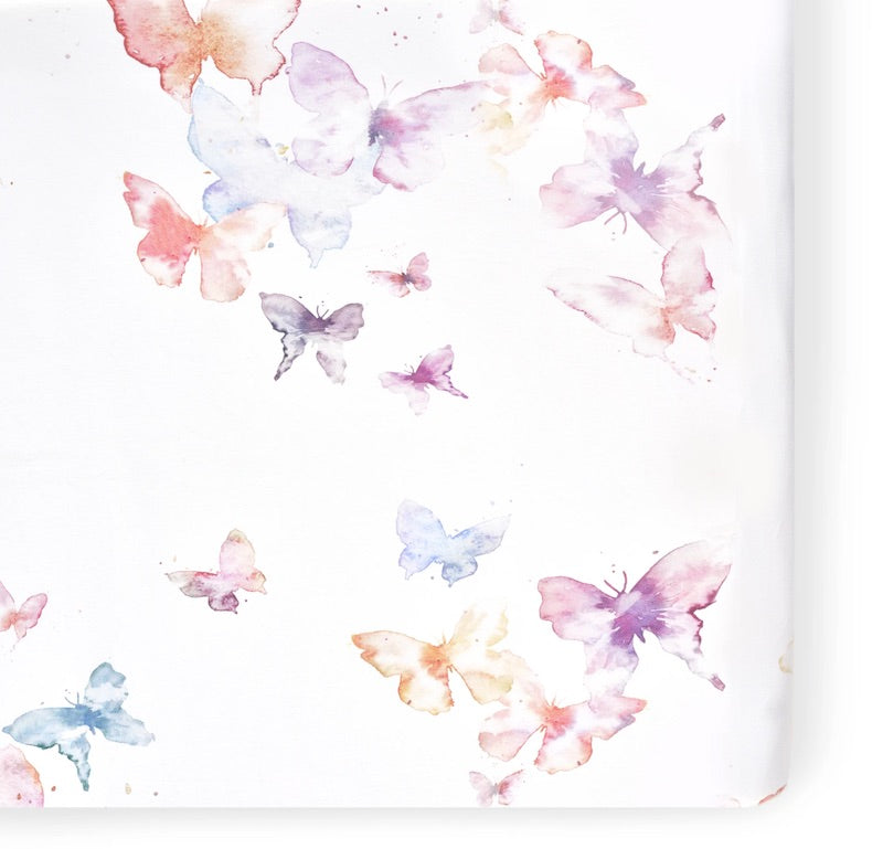Oilo Butterfly Crib Sheet