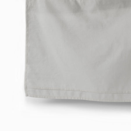 Petit Pehr Cotton Linen Crib Skirt - Light Grey