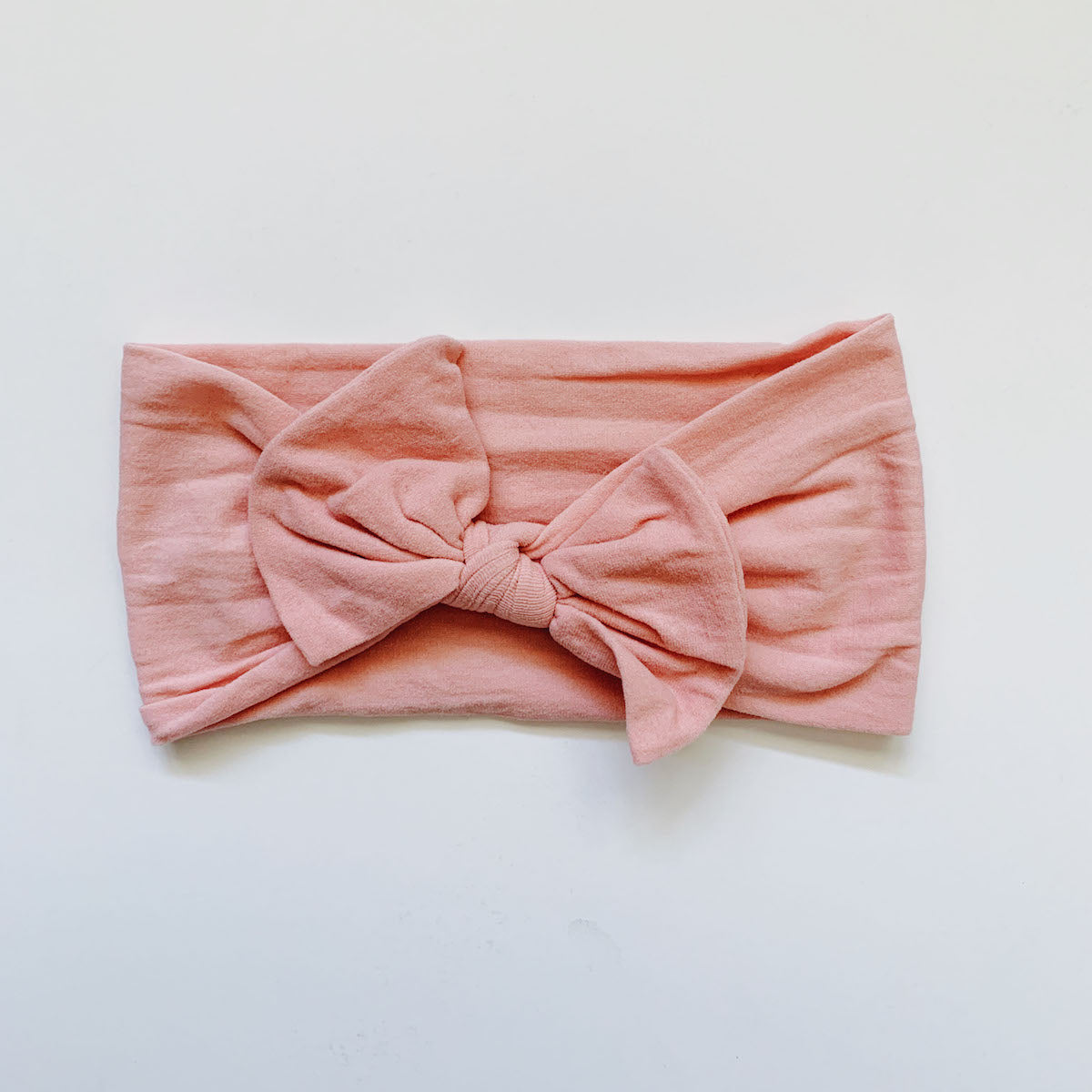 Sugar + Maple Classic Baby Bow Headband in Blush