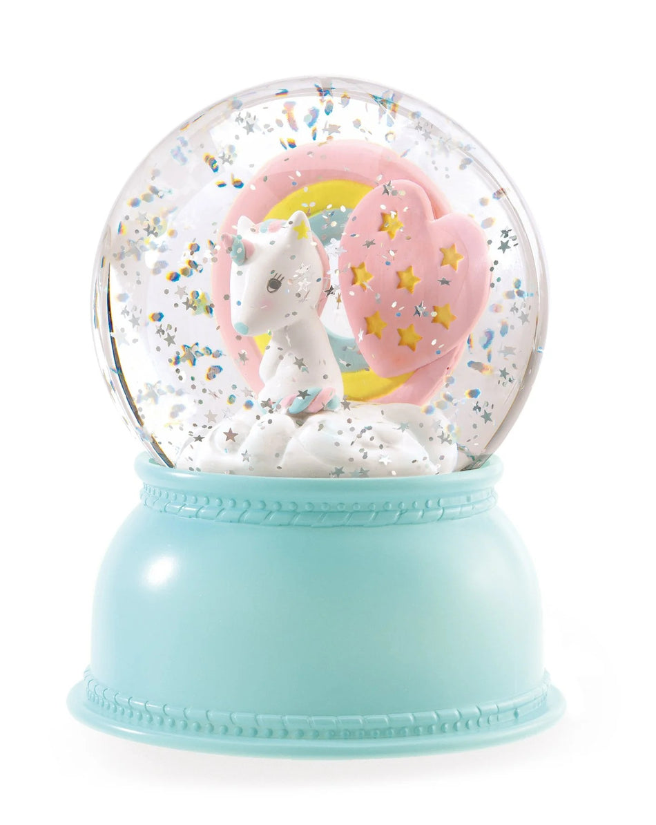 Unicorn Snow Globe Night Light