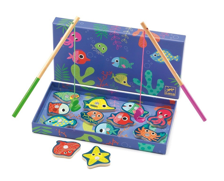 Colour Wooden Magnetic Fishing Game
