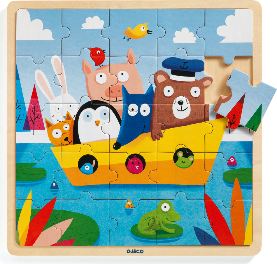 Puzzlo Boat Wooden Jigsaw Puzzle