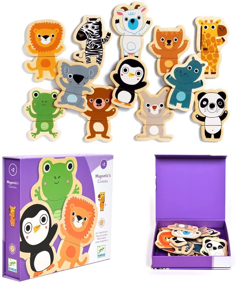 Coucou Animal Mix & Match Wooden Animal Magnets