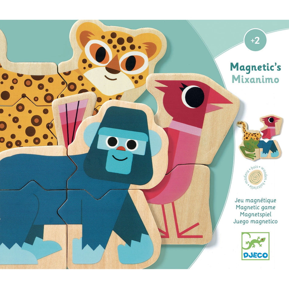 Mixanimo Mix & Match Wooden Animal Magnets