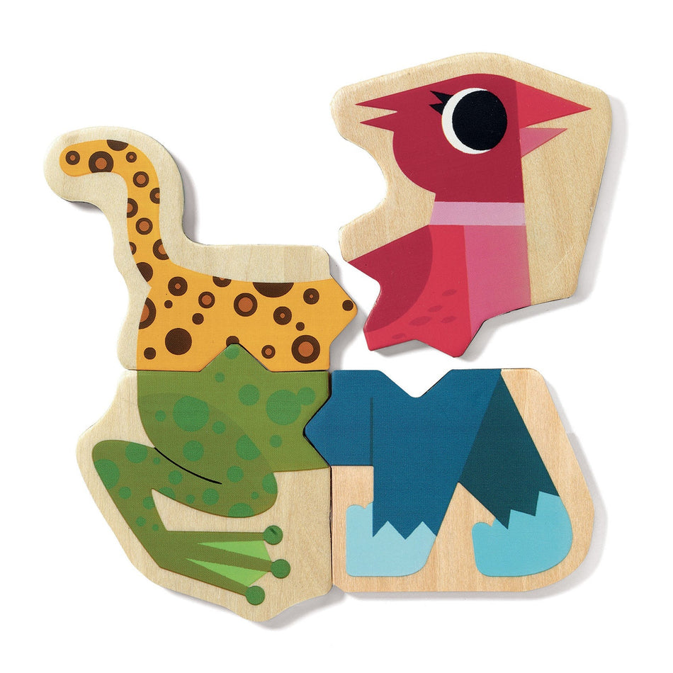 Mixanimo Mix & Match Wooden Animal Magnets