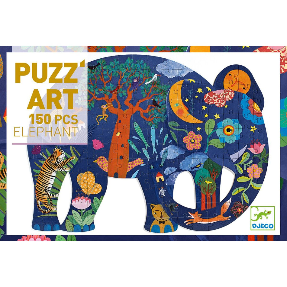 Elephant  Puzz'Art Shaped Jigsaw Puzzle