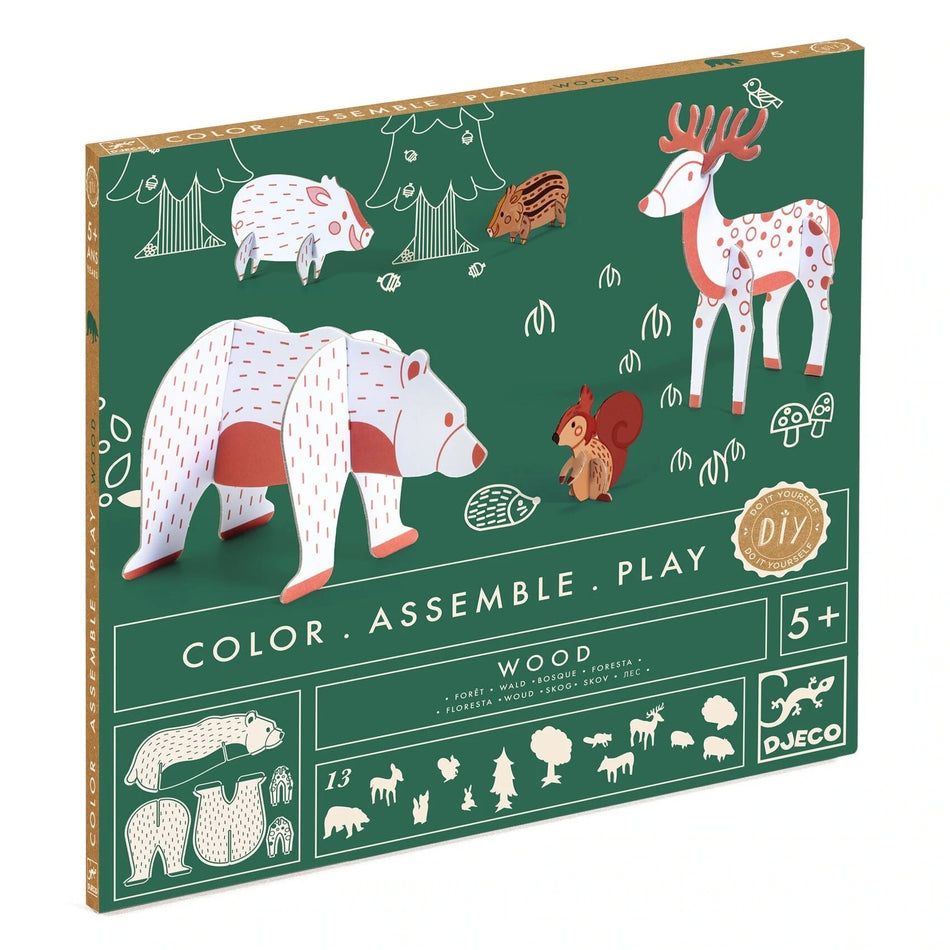 Wood DIY Color Assemble Play Craft Kit