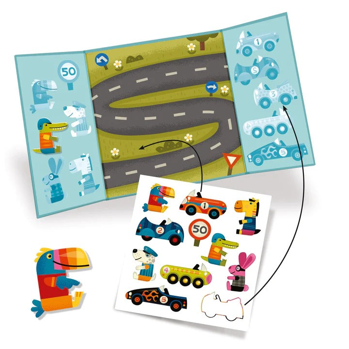 Cars Toddler Repositionable Sticker Stories Activity