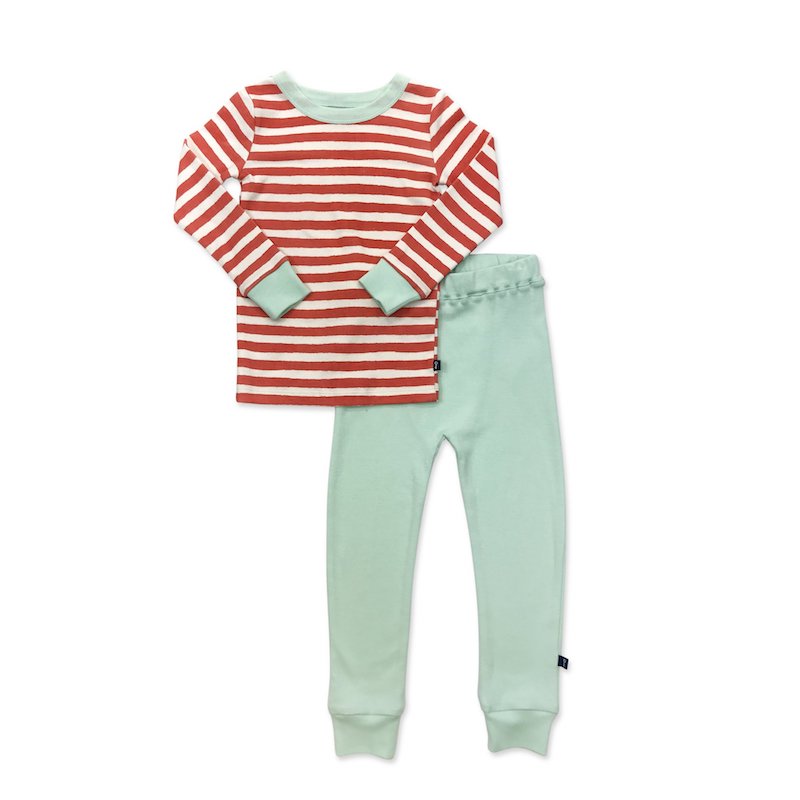 Finn + Emma Red Stripe Pajamas - 18-24 Months