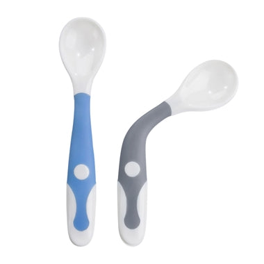 Kushies Silibend Spoons - Blue / Gray