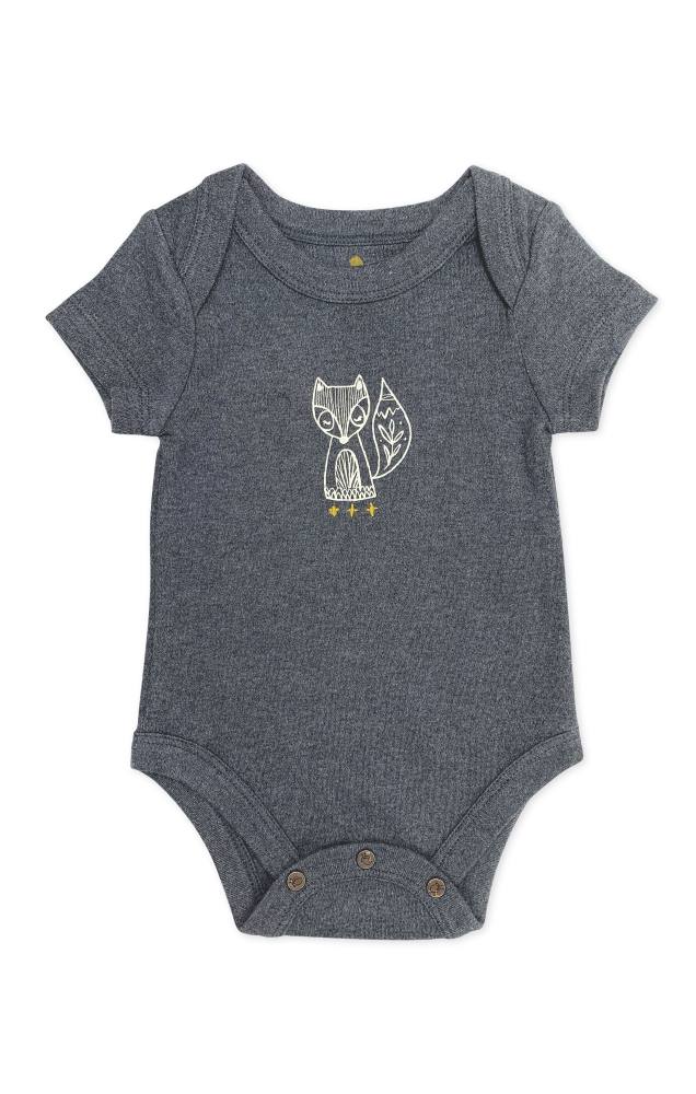 Finn + Emma Beluga Heather Bodysuit - 9-12 Months