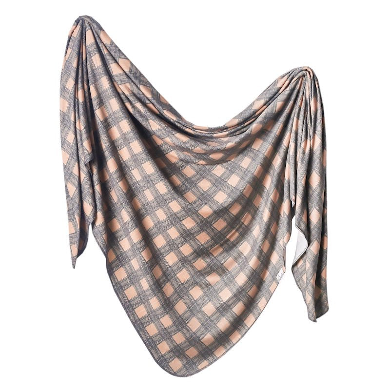 Copper Pearl Billy Knit Swaddle Blanket