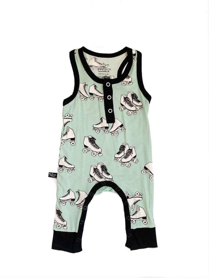 Peregrine Kidswear Roller Skates Tank Romper - 3-6 Months