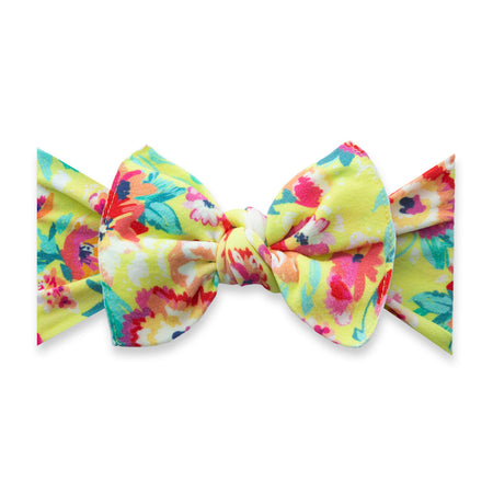 Baby Bling Bows Printed Knot Bright Botanical