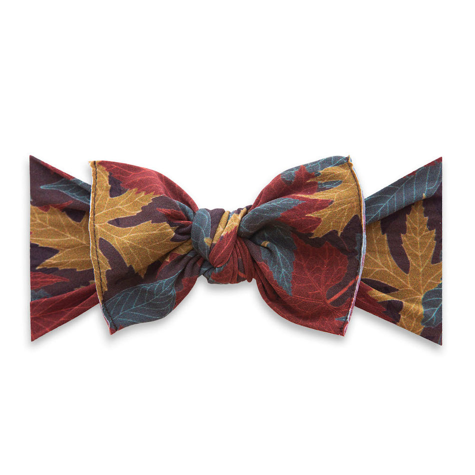 Baby Bling Bows Printed Knot Headband - Autumn