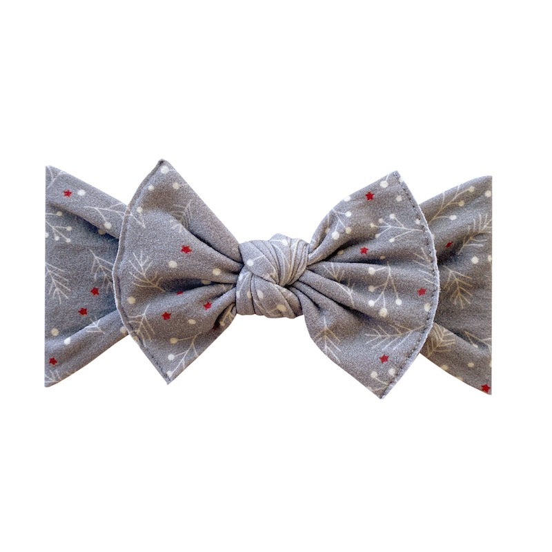 Baby Bling Bows Printed Knot Headband - Berries