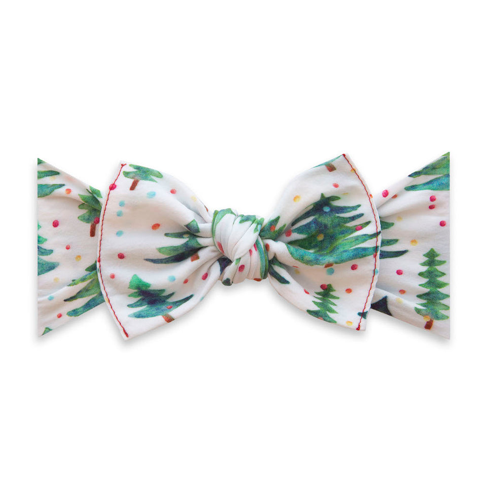 Baby Bling Bows Printed Knot Headband - Gumdrop Pine