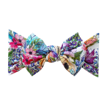 Baby Bling Bows Printed Knot Headband - Waterlily