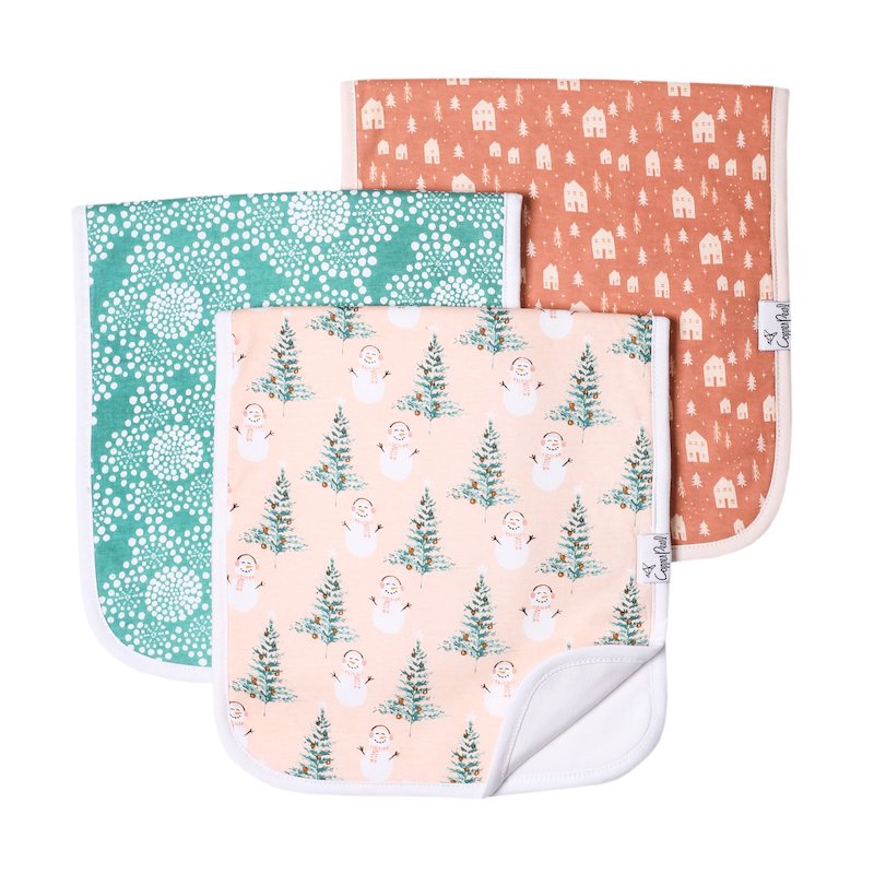 Copper Pearl Jane Burp Cloths Set