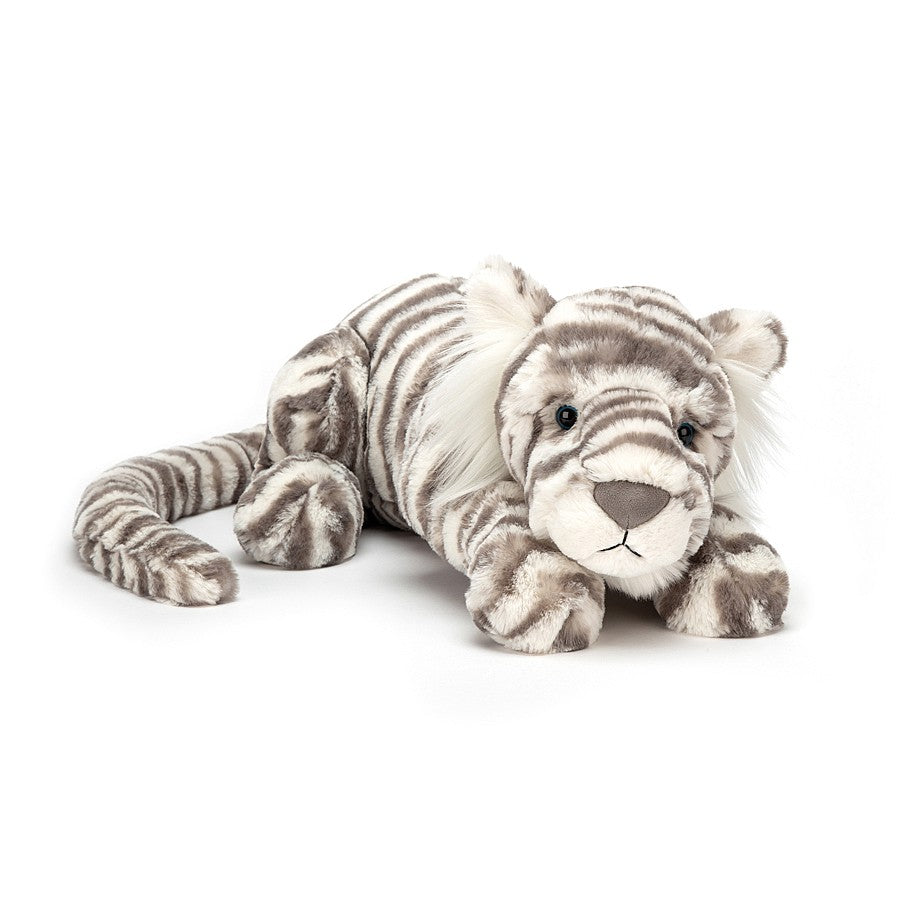 Jellycat Sacha Snow Tiger Medium Plush