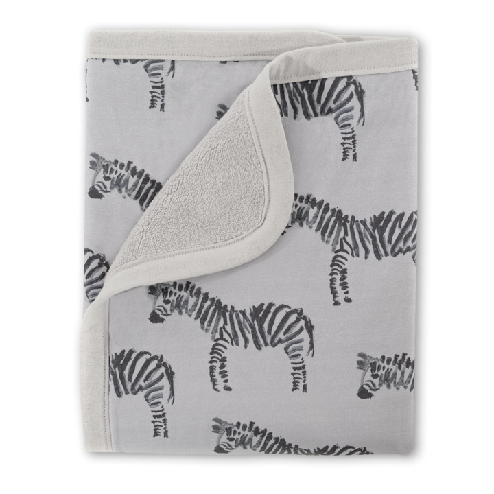 Zebra Jersey Cuddle Blanket
