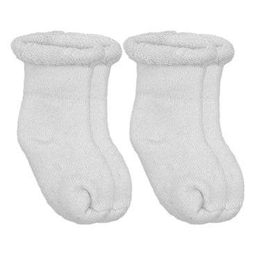 Kushies Newborn Socks - White