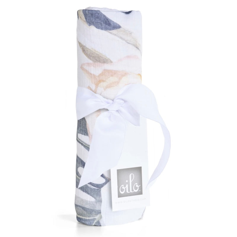 Oilo Vintage Bloom Swaddle Blanket