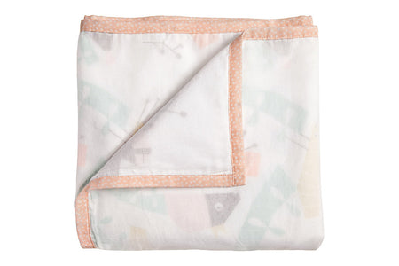 Nursery Works Menagerie Muslin Blanket - Canopy