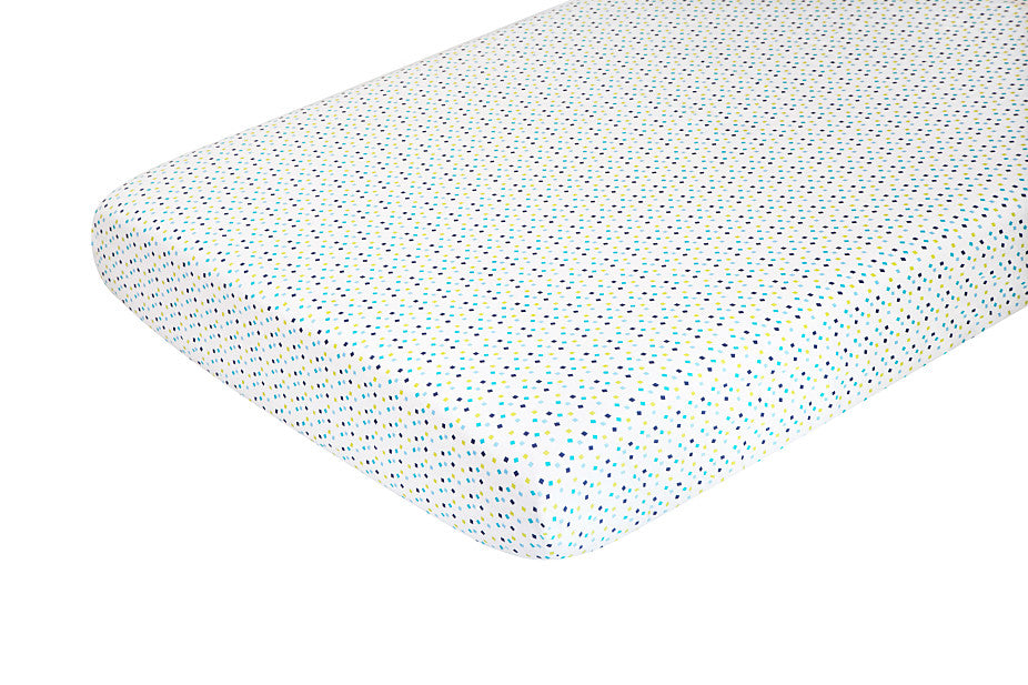 Nursery Works Oceanography Organic Cotton Sheet - Confetti