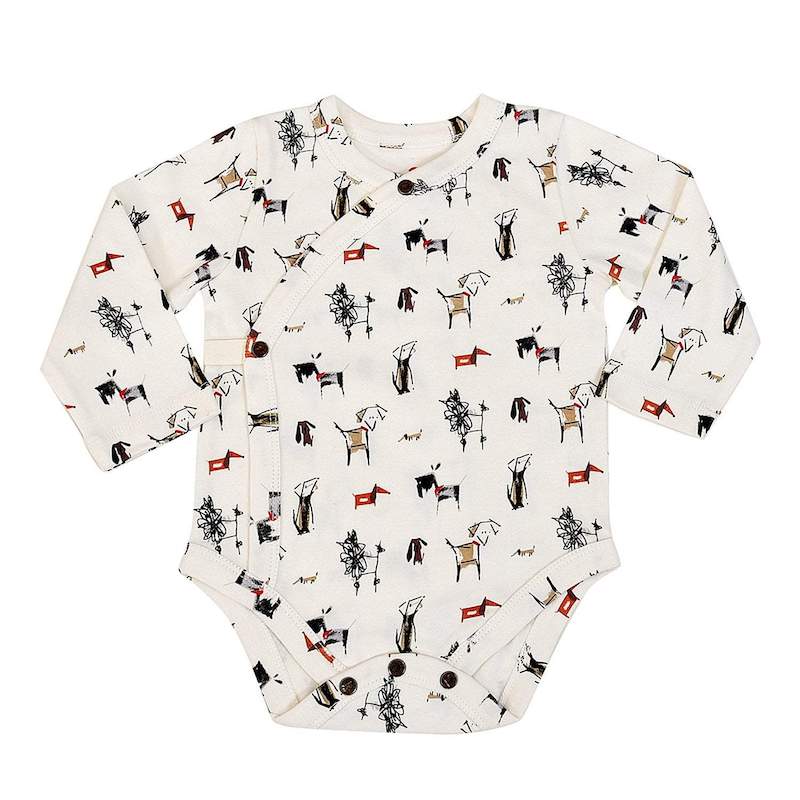 Finn & Emma Dogs Long Sleeve Bodysuit - 6-9 Months