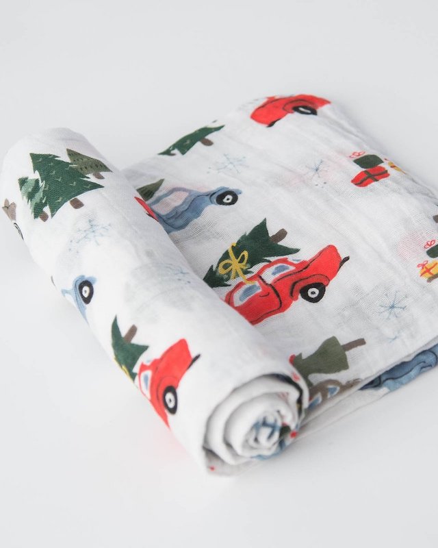 Little Unicorn Cotton Muslin Swaddle Single - Holiday Haul