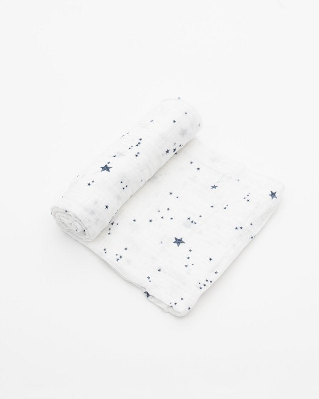 Little Unicorn Cotton Muslin Single Swaddle - Shooting Stars