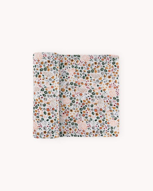 Little Unicorn Cotton Muslin Single Swaddle - Pressed Petals