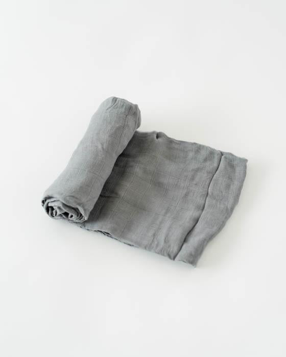 Little Unicorn Deluxe Muslin Single Swaddle in Charcoal