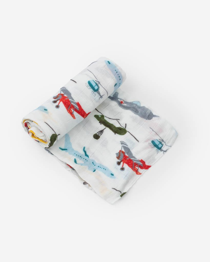 Little Unicorn Deluxe Single Swaddle - Air Show