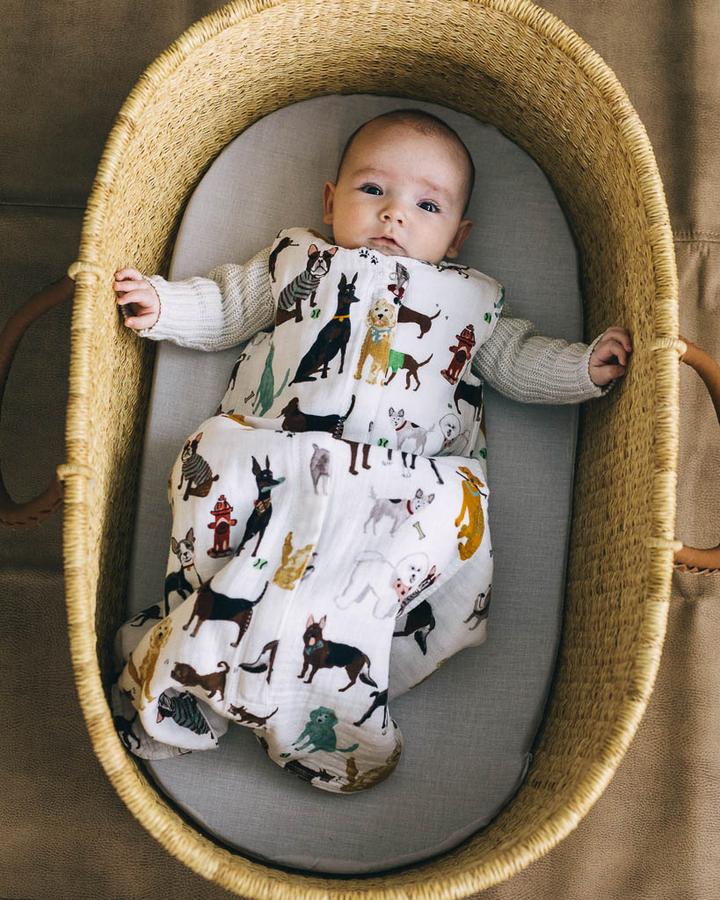 Little Unicorn Cotton Muslin Medium Sleep Bag - Woof