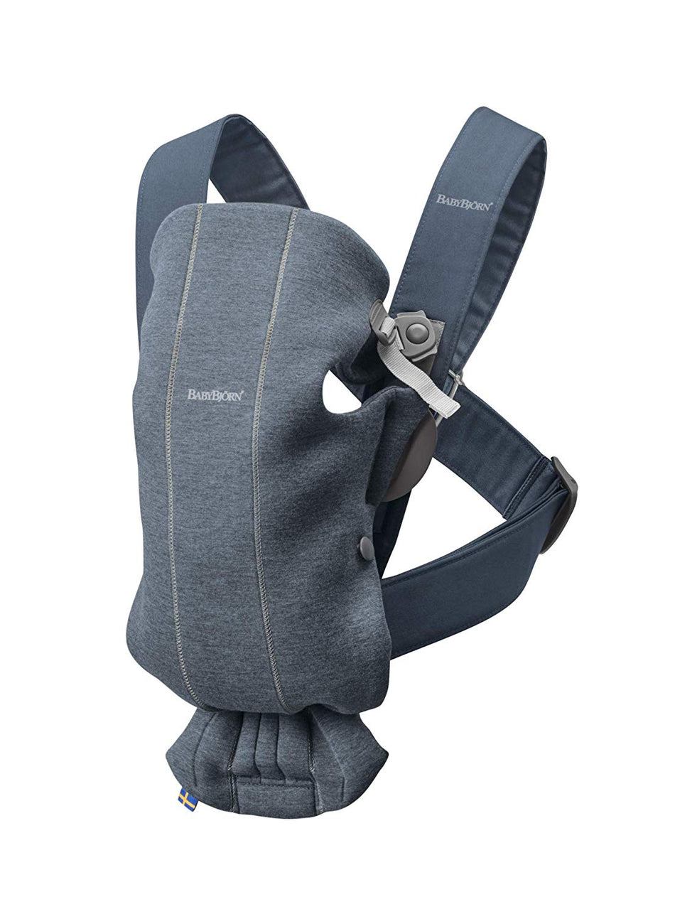 Baby Bjorn Mini Carrier in Dove Blue 3D Jersey Fabric