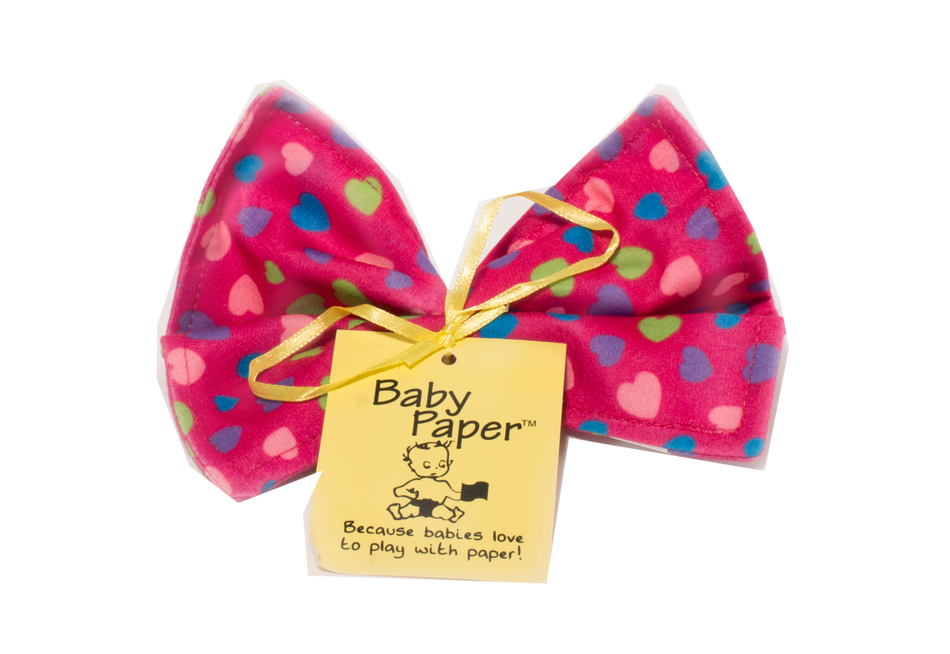 Baby Paper Crinkly Baby Toy - Pink Heart