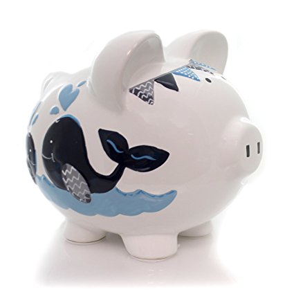 Child to Cherish Double Whale Bank Blue