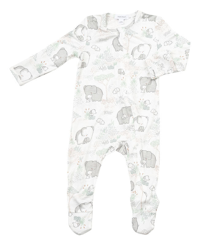 Angel Dear Elephants Footie - 3-6 Months