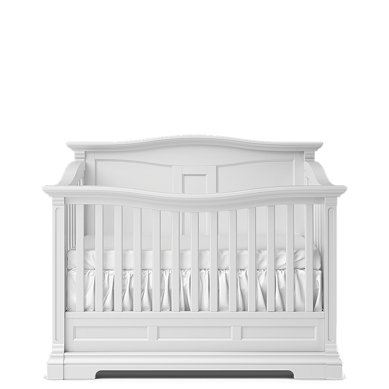 Imperio Convertible Panel Crib - Bianco Antico Natural