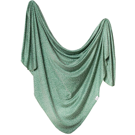 Copper Pearl Juniper Knit Swaddle Blanket